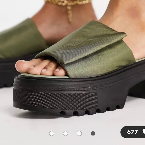 ASOS DESIGN MADE IN ITALY PADDED PLATFORM SANDAL - Picture 6 of 6